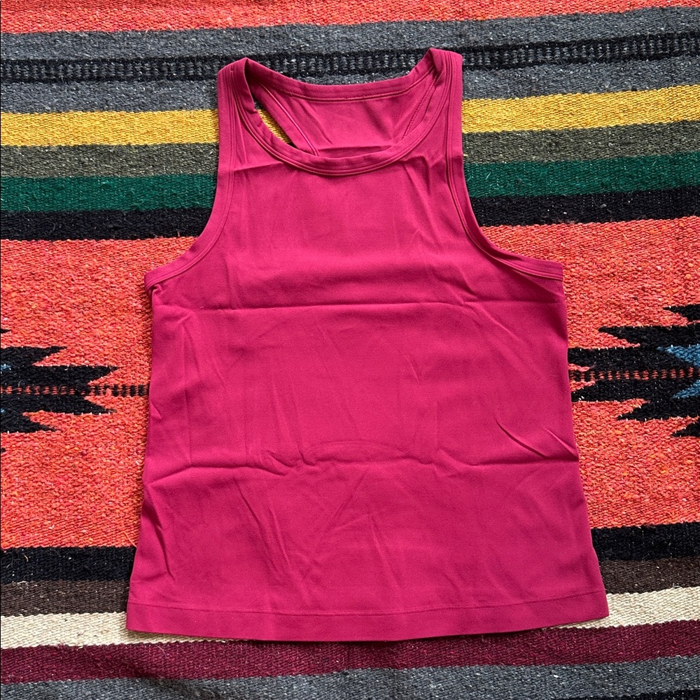 lululemon waist length align Dark Magenta Tank Top